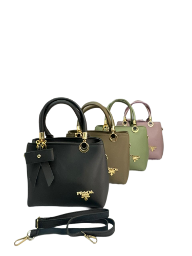 Elegant Bow Detail Mini Handbag with Top Handle