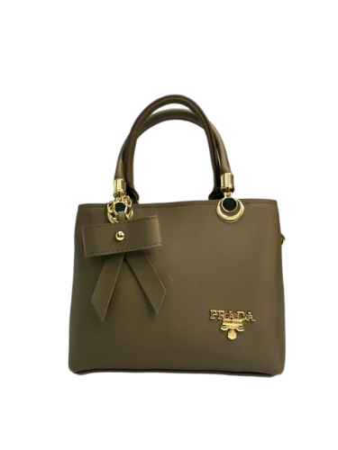 Elegant Bow Detail Mini Handbag with Top Handle