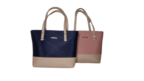 Two-Tone Classic Tote Bag for Women