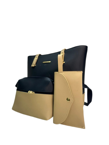 Two-Tone Classic Tote Bag for Women